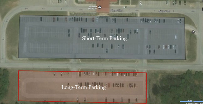 Airport parking lots